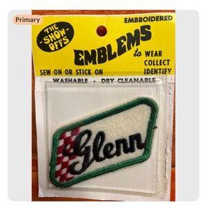 Emblems Patch 'The Show Offs' vintage 70s name Glenn